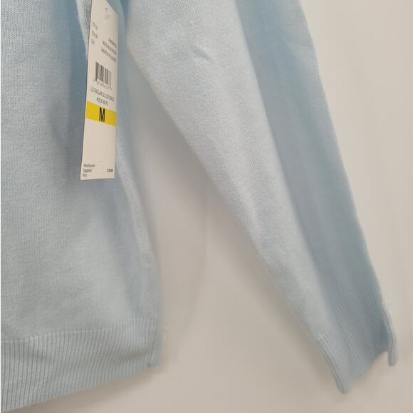 Debbie Morgan Soft Mock Neck Long Sleeve Zip Back Basic Pullover Sweater Top - Picture 5 of 12